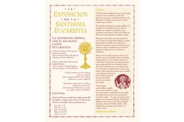 La exposición de la Santísima Eucaristía (package of 10)
