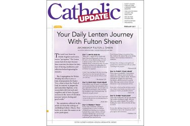 Your Daily Lenten Journey with Fulton J. Sheen