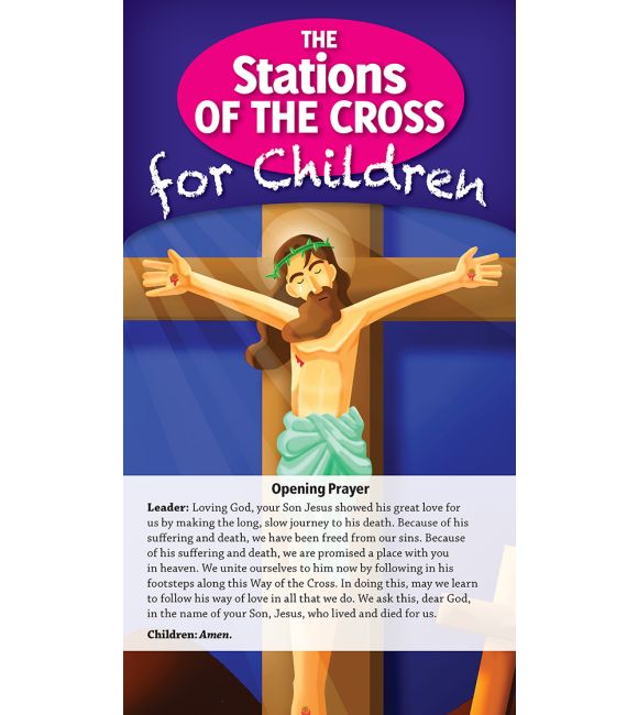 The Stations of the Cross for Children Prayer Card