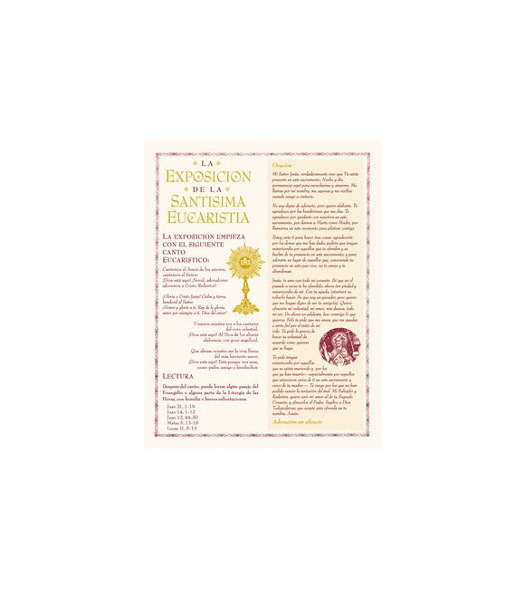 La exposición de la Santísima Eucaristía (package of 10)