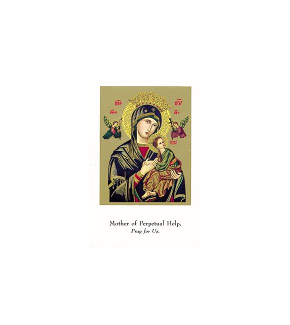 Perpetual Help Holy Card