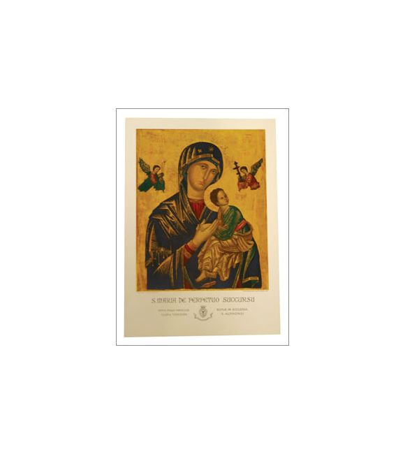 Perpetual Help Print with Crown 18-3/4" x 27"