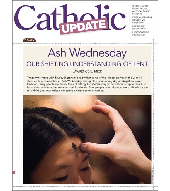 Ash Wednesday: Our Shifting Understanding of Lent