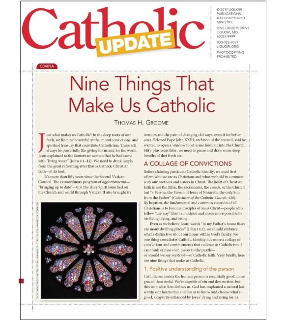 Nine Things That Make Us Catholic