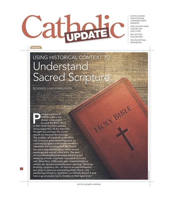 Using Historical Context to Understand Sacred Scripture